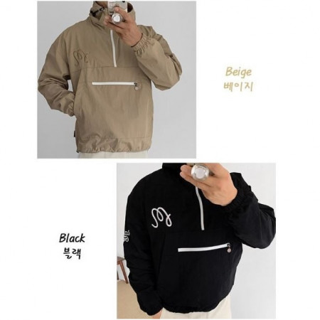 본 지퍼후드아노락