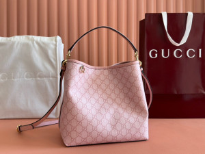 Gucci Ophidia GG 핑크 버킷백