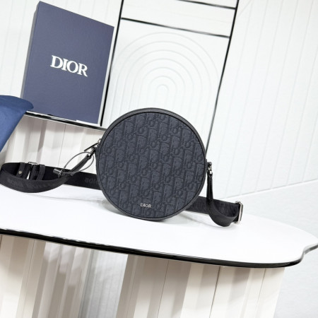 디올 오블리크 라운드 숄더백