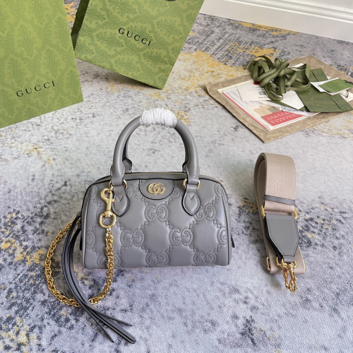 GUCCI GG 임보스턴 미니 백