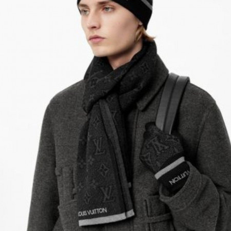 루이비통 모노그램 이클립스 울캐시 머플러