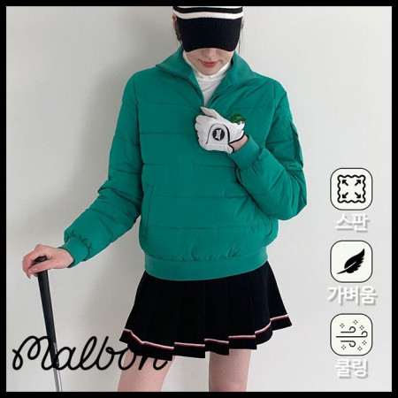 여성 본패딩반집업
