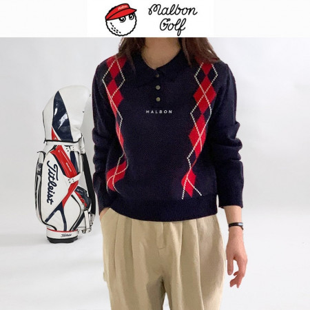 말X. 아가일 니트 긴팔