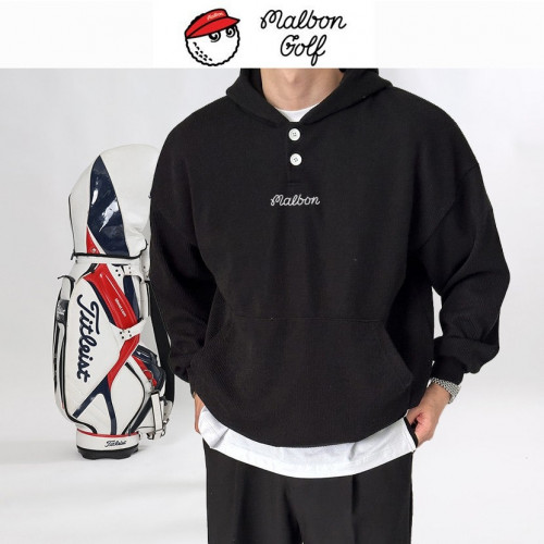 말X 투버튼 베이직 후드긴팔