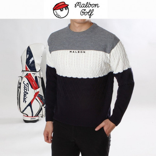 말x. 삼단배색 니트라운드