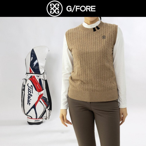 지포 케이블 울 니트조끼