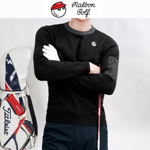 말X 싱글팔지퍼 볼 라운드니트