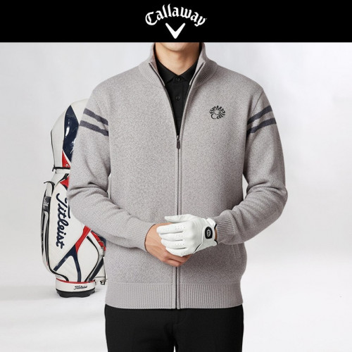 캘러 양어깨 두줄 니트집업