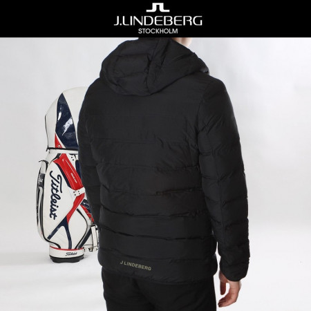 린드. 배색 후드패딩