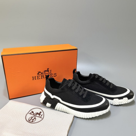 에르메스 [ HRMS ] 수입 바운싱 스니커즈 -블랙&화이트-