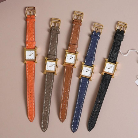 [HERMES] 에르메스 H 아워 워치 앱송 골드
