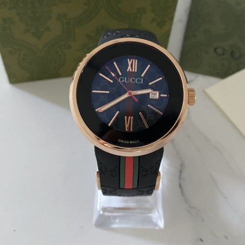 구찌 아날로그 삼선 우레탄 밴드 워치