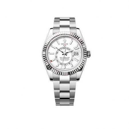 로렉스 [ R*LEX ] 수입고급 오이스터 스카이드웰러 화이트다이얼 스틸