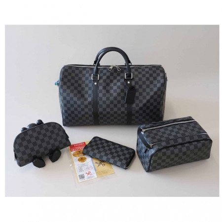 루이비통 [ L.V ] 수입 다미에 키폴45 여행구 & 톱키트 토일렛 SET -그라파이트-
