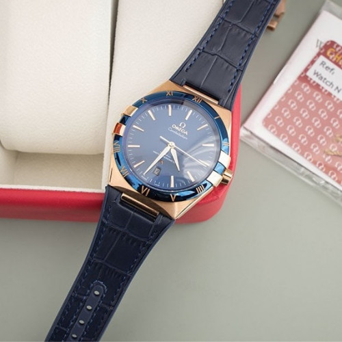 오메가 [Omega] 컨스텔레이션 세드나ᵀᴹ 골드 및 레더 스트랩