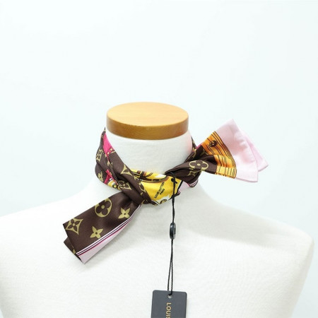 [LOUIS VUITTON] 루이비통 모노그램 트렁크 스트랩 방도 스카프 #0611