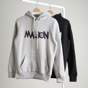 [특가세일][MALBON] 말본 남여공용 후면그래픽 포인트 후드 맨투맨#19703
