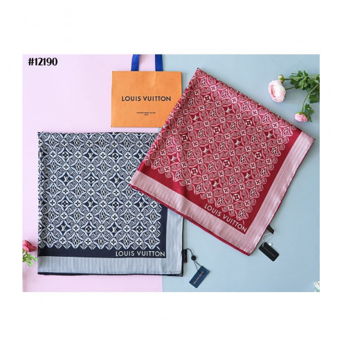 [LOUIS VUITTON] 루이비통 SINCE 1854 실크 스퀘어 스카프 #12190