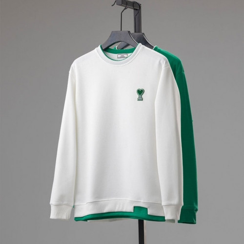 아미 [AMI] 아미 그린 하트 레이어드 맨투맨 #4441