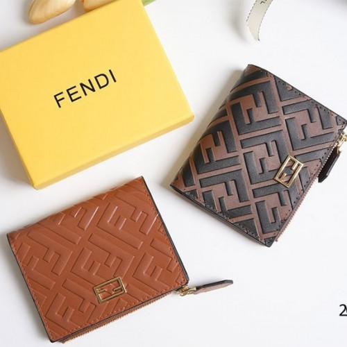 [FENDI] 팬디 여성 FF 지퍼 금장로고 반지갑 #20106