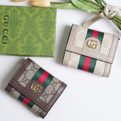 [GUCCI] 구찌 GG 오피디아 버튼 반지갑 #20104