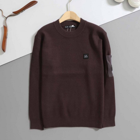 씨피컴퍼니 [ C.P ] 사각패치 렌즈 니트 스웨트