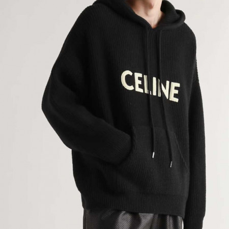 [CELINE] 셀린느 리브드 울 후드 스웨터 #7090