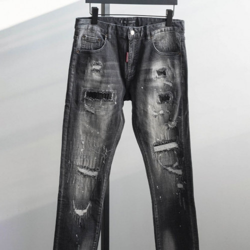 디스퀘어드2 디스 디테일 페이크 패치워크 스케이터 진 #12819