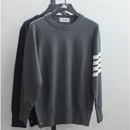 톰브라운 [Thom Browne] 클래식 캐시미어 4-바 풀오버 스웨터 #12846