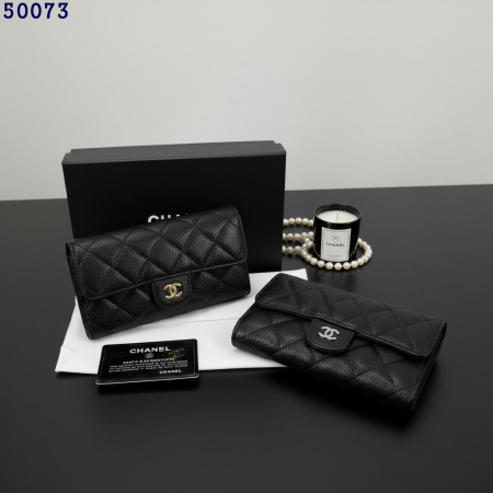 샤넬 50073 클래식 캐비어 중지갑 #50073
