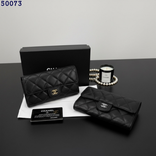 샤넬 50073 클래식 캐비어 중지갑 #50073