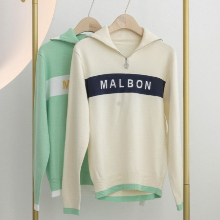 말본 [MALBON] 여성 하프집업 니트 #12367