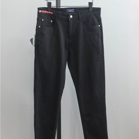 프라다 [PRADA] 남성 삼각로고 블랙 팬츠 #12844