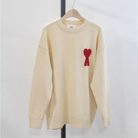 아미 [AMI] 여성 드 쿠르 빅하트로고 니트