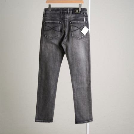 [BRUNELLO CUCINELLI] 브루넬로 쿠치넬리 레더 스틸패치 흑청진 #20101