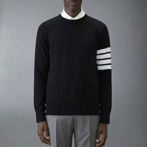 [THOM BROWNE] 톰브라운 밀라노 사선완장 라운드 니트 #3422