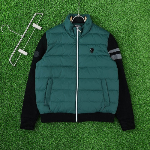 어메이징크리 아코디오 니트소매 덕다운 패딩 자켓