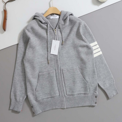 톰브라운 [ THOM ] 사선 보트 인타르시아 후드 집업