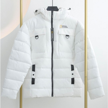 내셔널지오그래픽 [National Geographic] 속기모 포켓 푸퍼 패딩 탈부착후드 #9543
