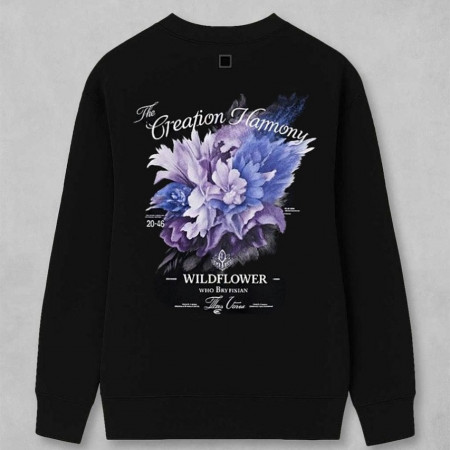 우영미 플라워 다잉 백로고 맨투맨 티셔츠#2922