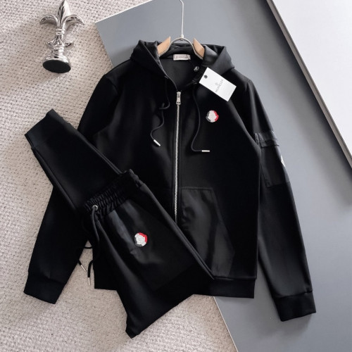 몽클레어 [MONCLER] 로고 스트라이프 후드 집업 & 팬츠 세트