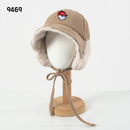 말X 여자 9469 코듀로이 이어플랩 방한 모자