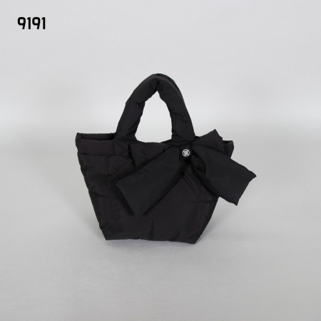 지X어 9191 리본 패딩 토트백 가방