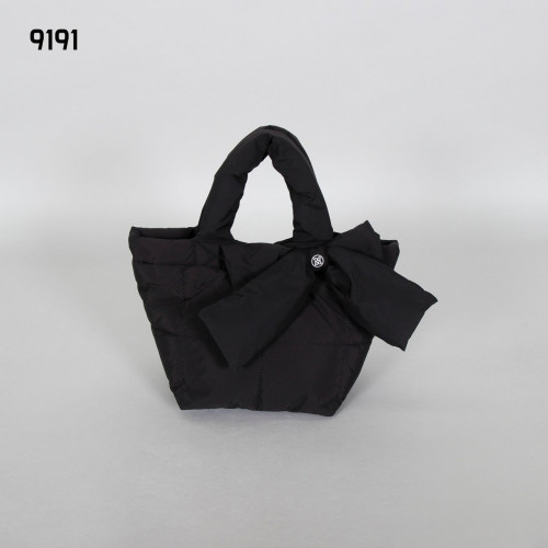 지X어 9191 리본 패딩 토트백 가방