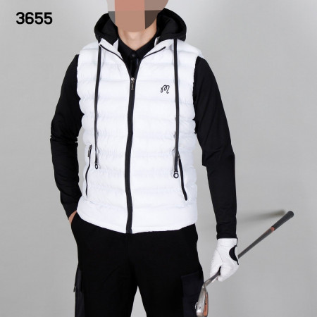 말X 남자 3655 후드 패딩 베스트 조끼