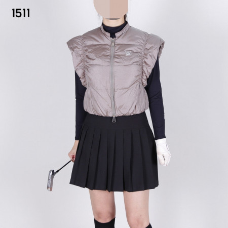 어X 여자 1511 덕다운 크롭 패딩 베스트 조끼