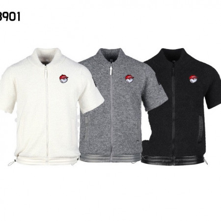 말X 남자 3901 부클 반팔 집업 자켓