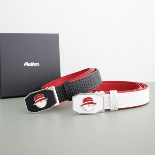 말본 스트레치 버킷 버클 레더 벨트