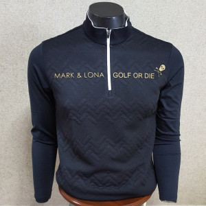 마크 남성 반사로고 기모 엠보 반집업